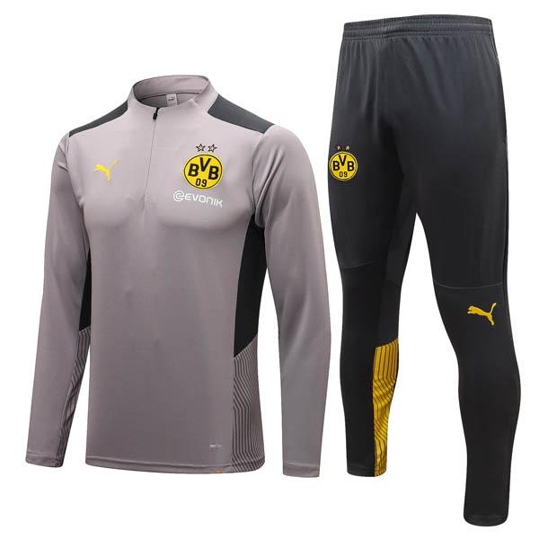 felpa borussia dortmund bvb1 grigio 2021-22