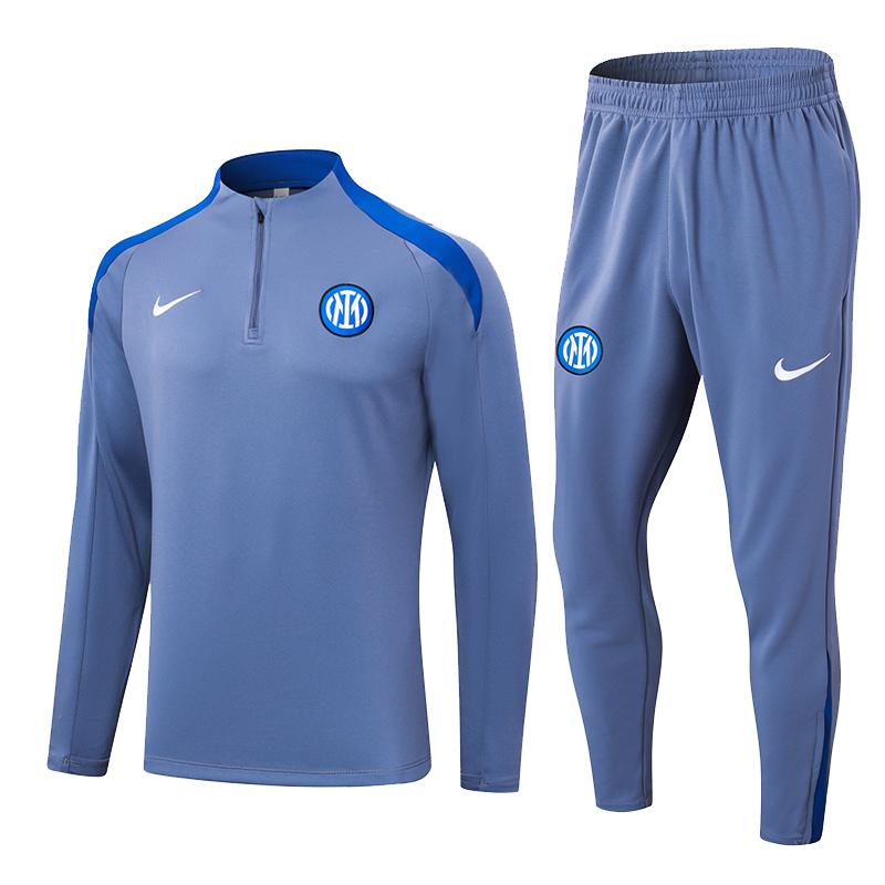 felpa inter milan grigio blu 2024-25