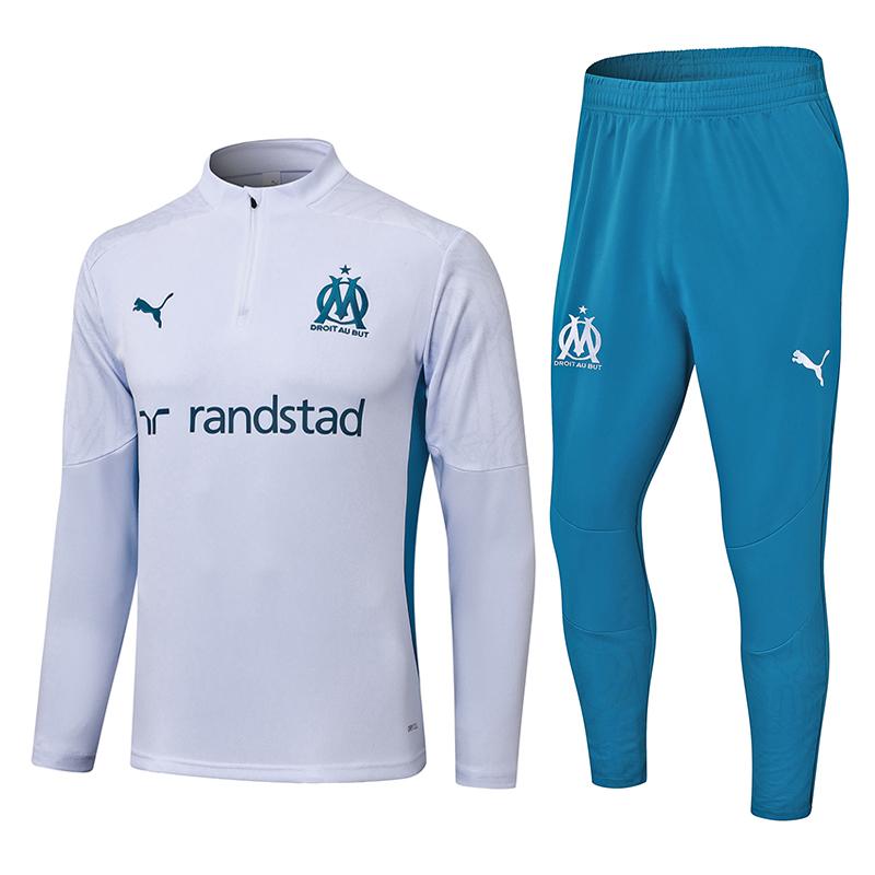 felpa marseille bianco 2024-25