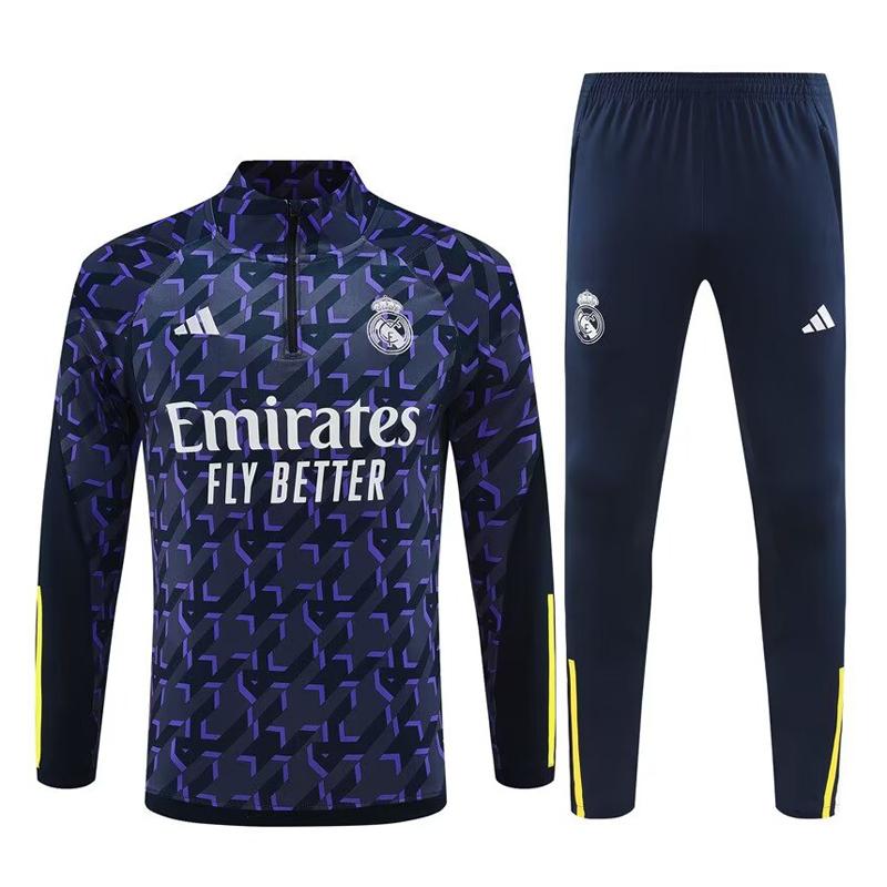 felpa real madrid 2433a1 blu 2024