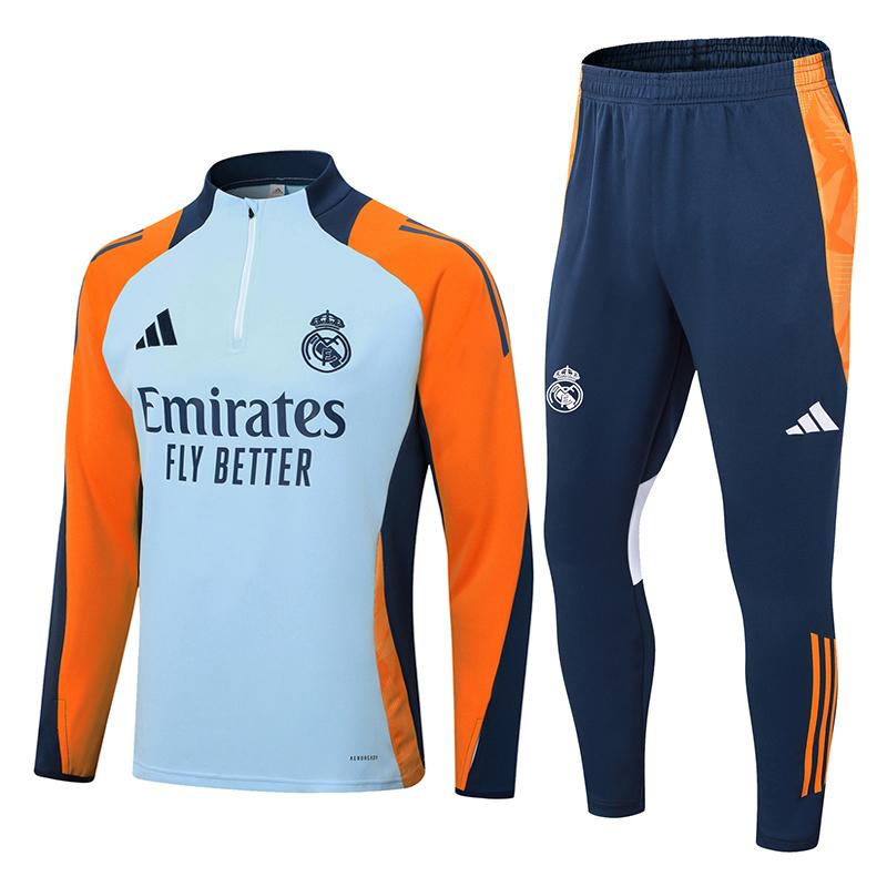 felpa real madrid azzurro chiaro 2024-25