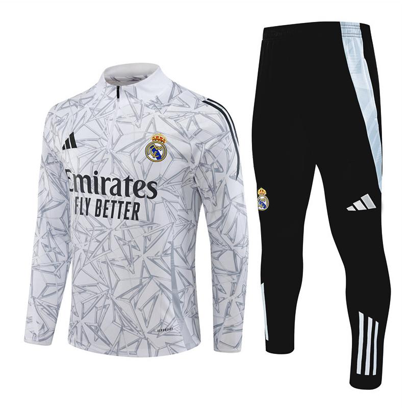 felpa real madrid bianco 2024-25