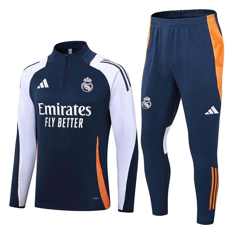 felpa real madrid blu navy 2024-25