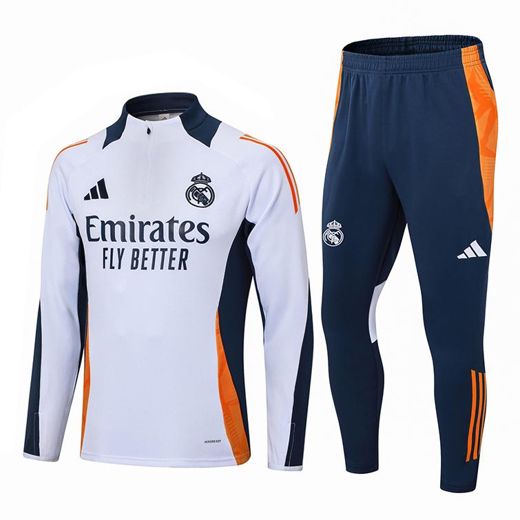 felpa real madrid blu navy bianco 2024-25