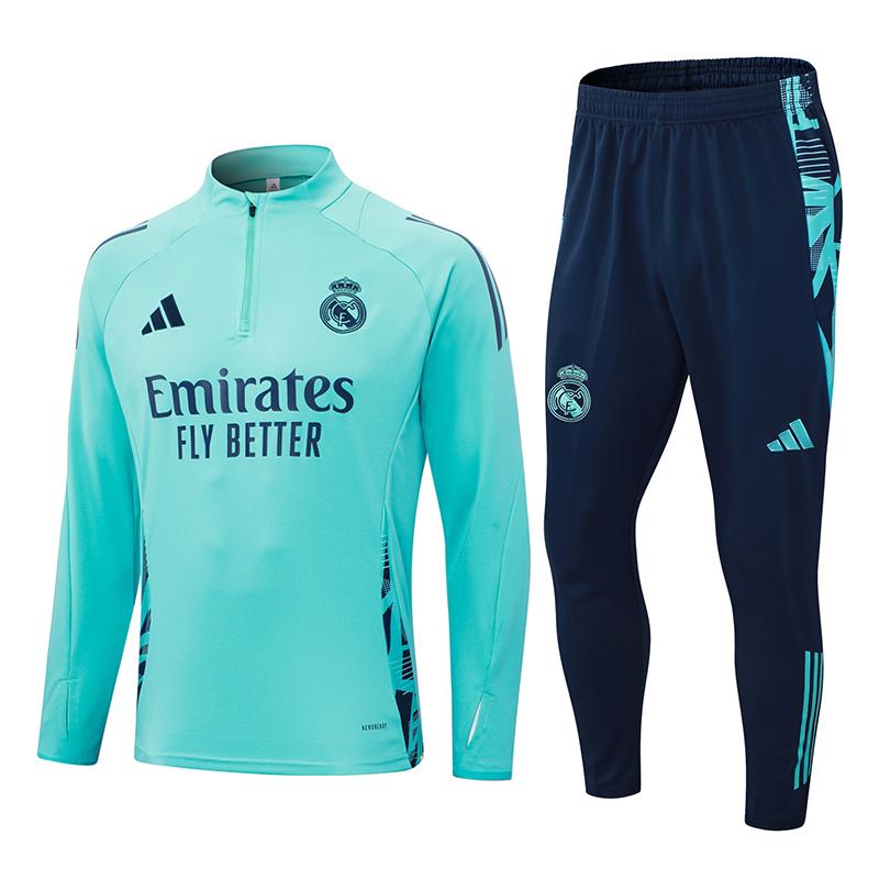 felpa real madrid ciano blu 2024-25