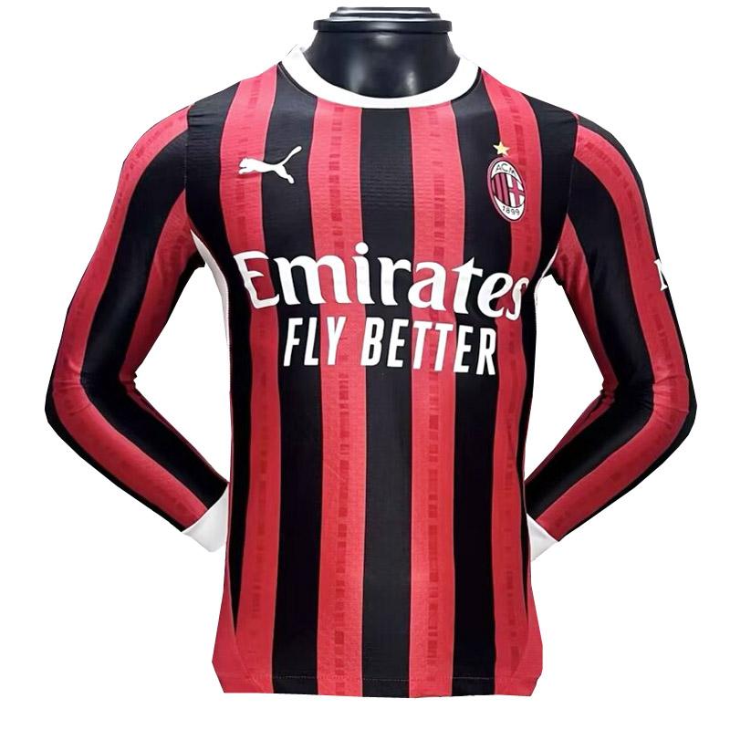 maglia ac milan manica lunga prima 2024-25