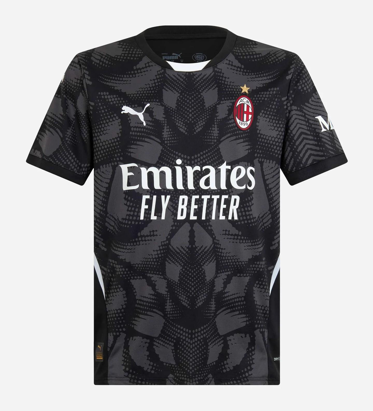 maglia ac milan portiere nero 2024-25