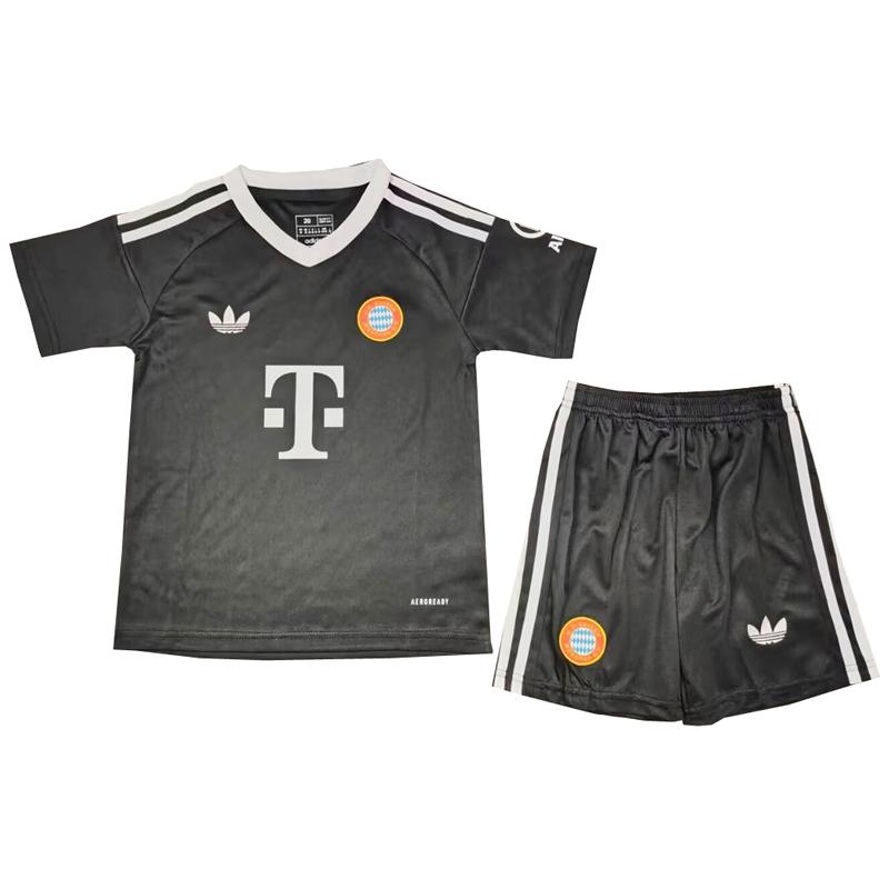 maglia bayern munich bambino portiere nero 2024-25