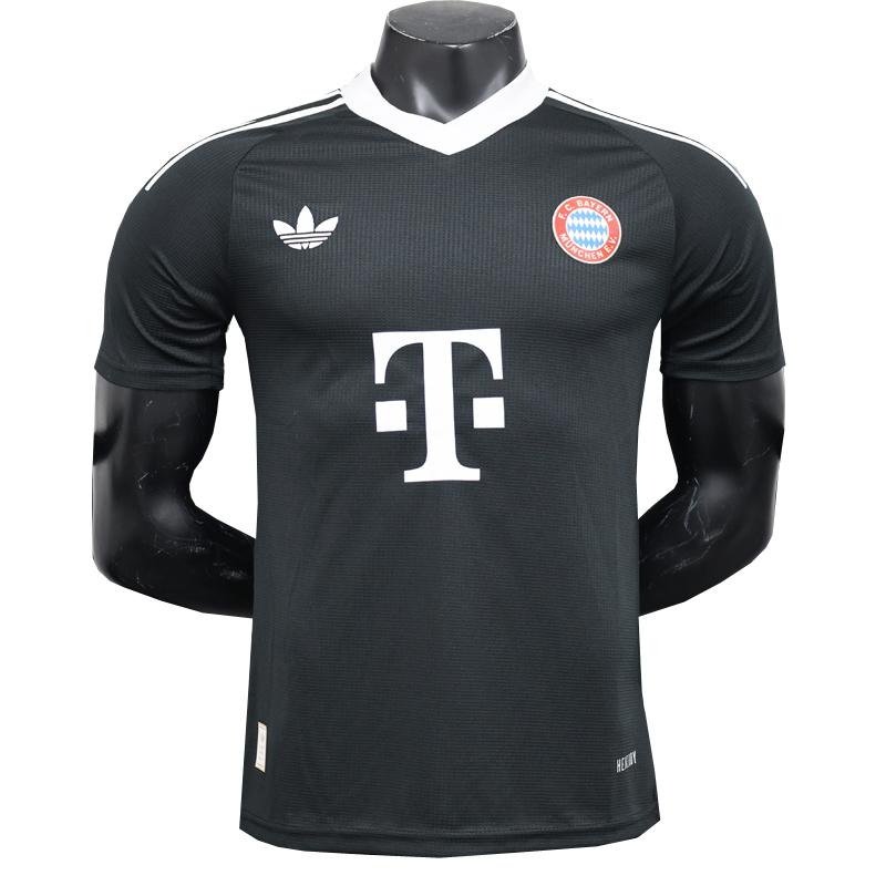 maglia bayern munich giocatore edizione portiere nero 2024-25