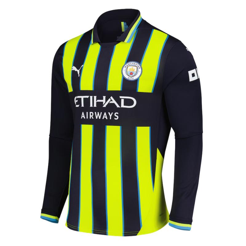 maglia manchester city manica lunga seconda 2024-25