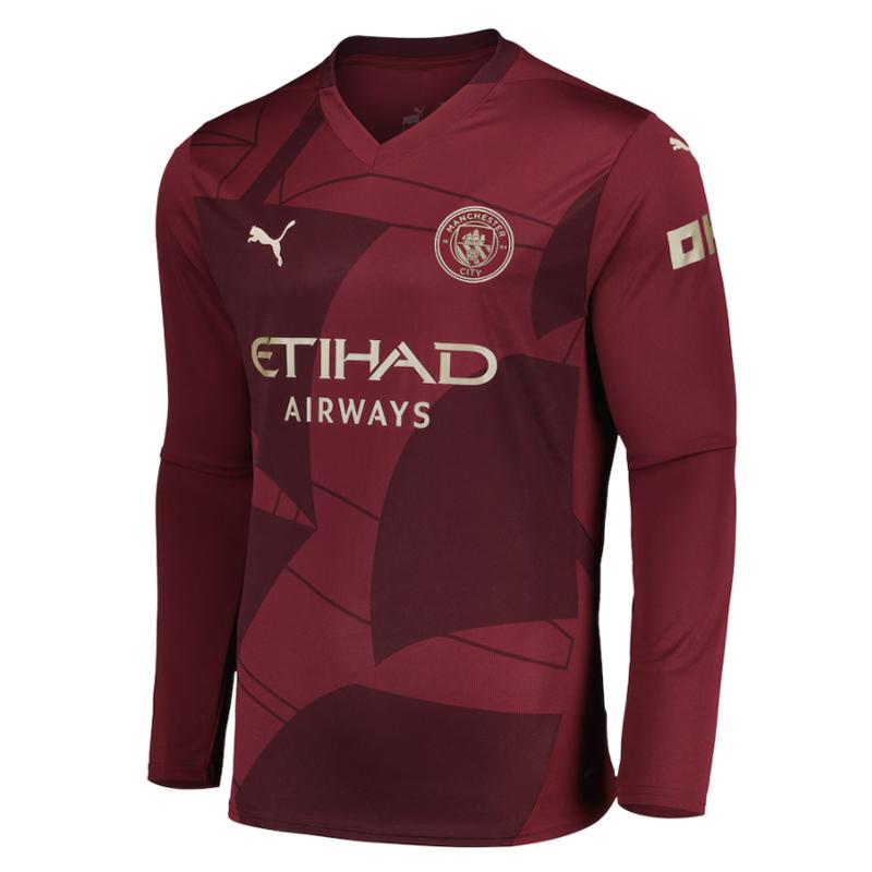 maglia manchester city manica lunga terza 2024-25